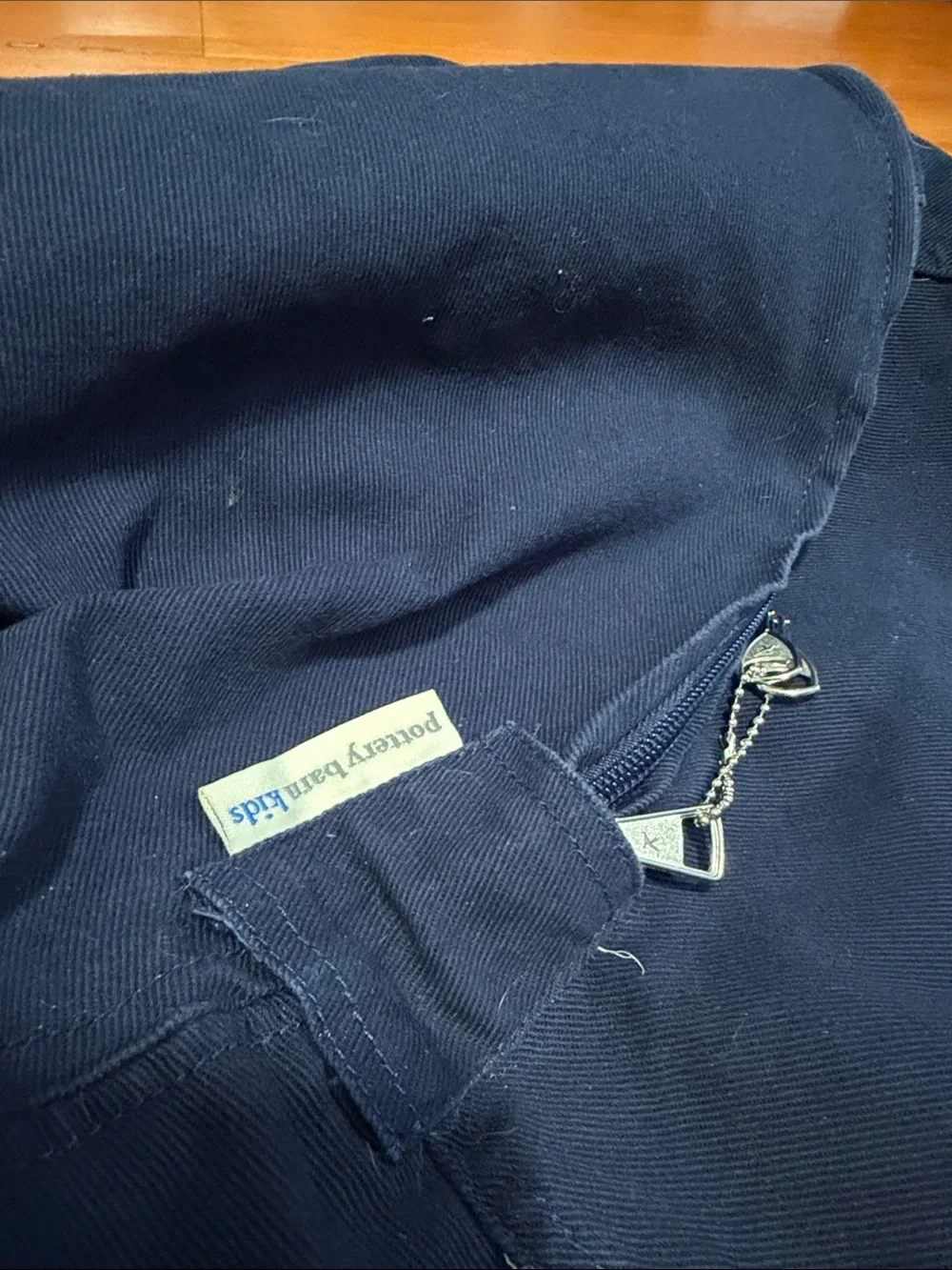 Pottery Barn Navy Anywhere Beanbag Twill COVER in Navy, no embroidery